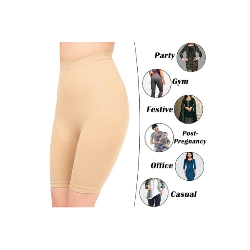 Seamless Tummy Control Shapewear Shorts for Women – High Waist Body Shaper with Butt Lift & Back Smoothing | Slimming Underwear for Everyday Wear