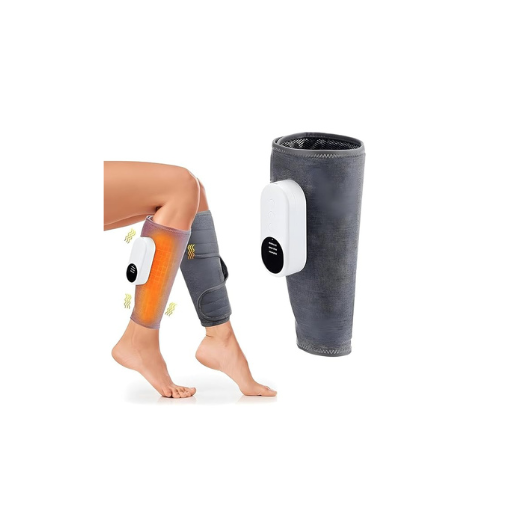 Portable Calf Massager with Compression & Heat – Adjustable Leg Wrap for Men & Women | Type-C Rechargeable, Digital Touch Control