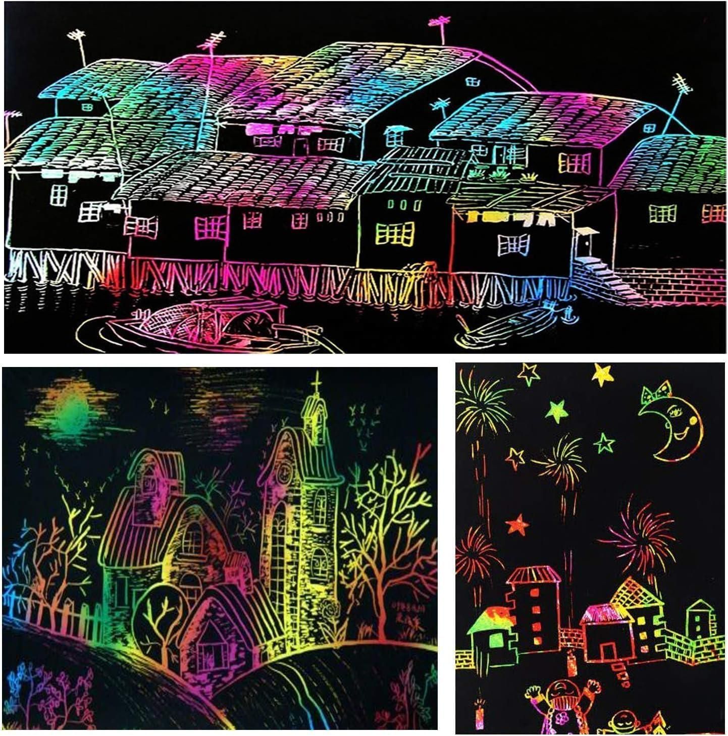 Small Scratch Art Note Book Pack of 2