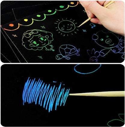 Small Scratch Art Note Book Pack of 2