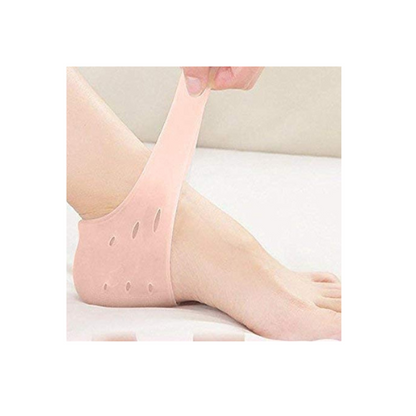 Silicone Gel Heel Protectors for Cracked Heels – Moisturizing Foot Sleeves for Dry Skin Relief & Heel Repair | Reusable & Comfortable for Daily Wear