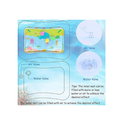 Inflatable Baby Water Play Mat – Tummy Time Sensory Toy for Infants | Leak-Proof, Portable & Developmental Play Mat for 3-12 Month Boys & Girls