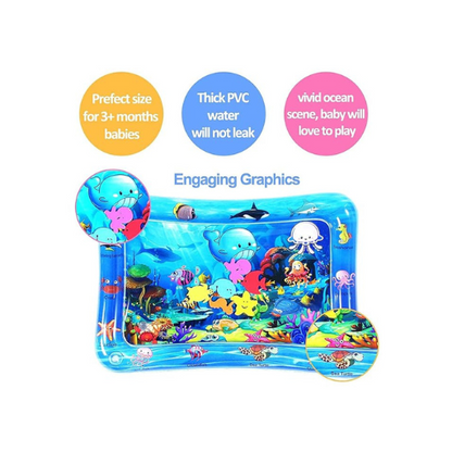 Inflatable Baby Water Play Mat – Tummy Time Sensory Toy for Infants | Leak-Proof, Portable & Developmental Play Mat for 3-12 Month Boys & Girls