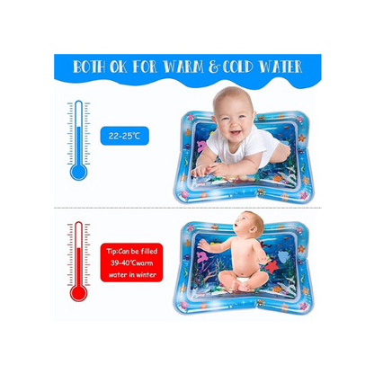 Inflatable Baby Water Play Mat – Tummy Time Sensory Toy for Infants | Leak-Proof, Portable & Developmental Play Mat for 3-12 Month Boys & Girls