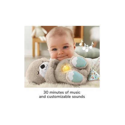 Soothing Otter Plush Toy – Baby Sleep Sound Machine with Breathing Motion, Music & Lights | Soft, Portable Sleep Companion for Newborns & Infants