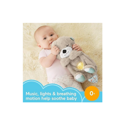 Soothing Otter Plush Toy – Baby Sleep Sound Machine with Breathing Motion, Music & Lights | Soft, Portable Sleep Companion for Newborns & Infants