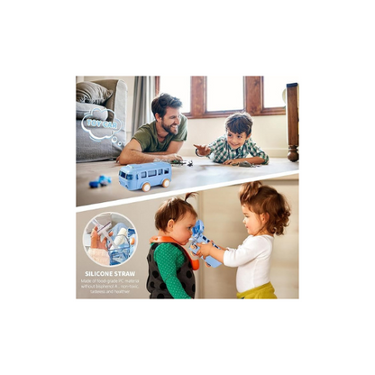 Leak-Proof Kids Water Bottle – BPA-Free, 360° Spill-Proof Design with One-Touch Lid & Cute Stickers | Large Capacity, Easy to Clean