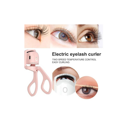 USB Heated Eyelash Curler – 2-Temp Settings, Fast Heating, Long-Lasting Curl | Safe, Rechargeable Lash Curler for All Lash Types