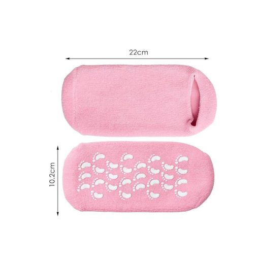 Gel Heel Socks & Moisturizing Foot Mask Set for Women – Cracked Heel Repair, Silicone Foot Protectors & Spa Socks for Soft, Hydrated Feet