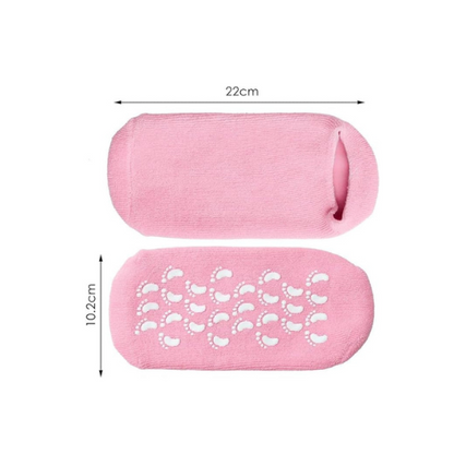 Gel Heel Socks & Moisturizing Foot Mask Set for Women – Cracked Heel Repair, Silicone Foot Protectors & Spa Socks for Soft, Hydrated Feet