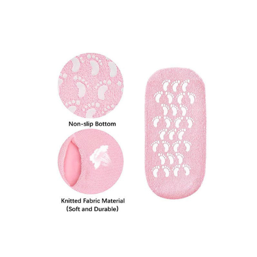 Gel Heel Socks & Moisturizing Foot Mask Set for Women – Cracked Heel Repair, Silicone Foot Protectors & Spa Socks for Soft, Hydrated Feet