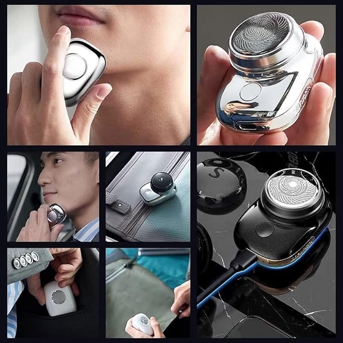 Mini Electric Shaver – Portable USB Rechargeable Razor for Men