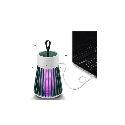 USB Indoor Bug Zapper – UV Mosquito Killer Lamp with Quiet Fan & Night Light