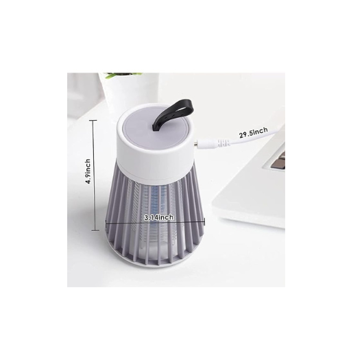 USB Indoor Bug Zapper – UV Mosquito Killer Lamp with Quiet Fan & Night Light