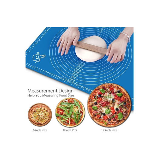 RUCON Silicone Baking Mat – Non-Stick, Heat-Resistant, Reusable Pastry Mat with Measurements