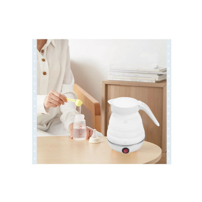 Collapsible Travel Kettle – Portable Electric Silicone Kettle, 600W Quick Boil