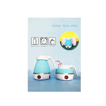 Collapsible Travel Kettle – Portable Electric Silicone Kettle, 600W Quick Boil