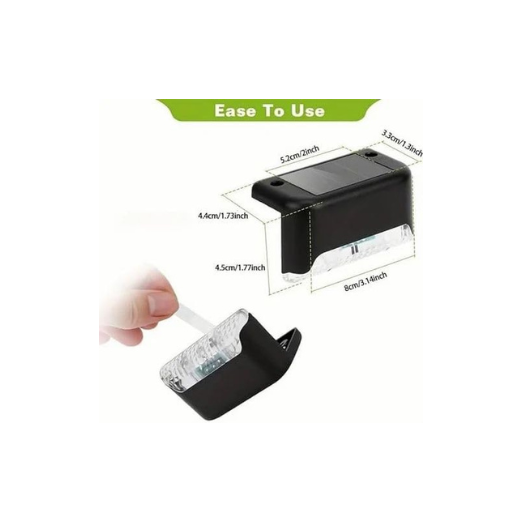 Solar Deck Lights – Outdoor Waterproof LED for Patio, Garden, Pathway & Fence | Auto On/Off, Energy Efficient, Easy Install