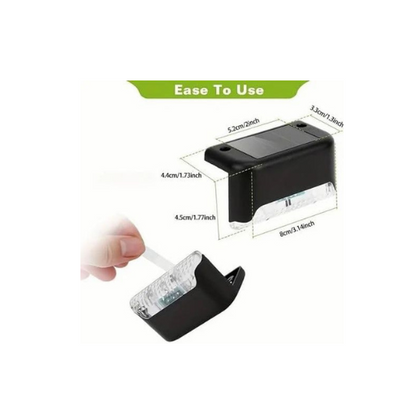 Solar Deck Lights – Outdoor Waterproof LED for Patio, Garden, Pathway & Fence | Auto On/Off, Energy Efficient, Easy Install