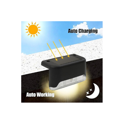 Solar Deck Lights – Outdoor Waterproof LED for Patio, Garden, Pathway & Fence | Auto On/Off, Energy Efficient, Easy Install