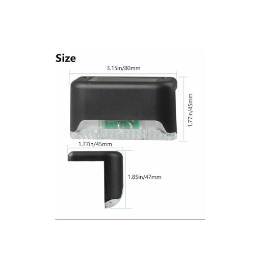 Solar Deck Lights – Outdoor Waterproof LED for Patio, Garden, Pathway & Fence | Auto On/Off, Energy Efficient, Easy Install