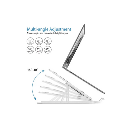 Adjustable Metal Laptop Stand – Aluminum Portable Riser